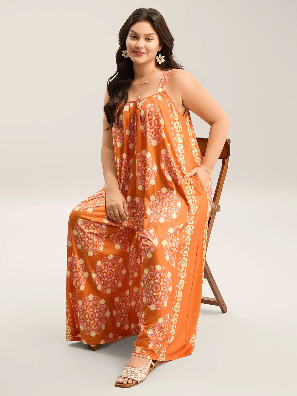 Zenvaler Sunkissed Floral Batik Maxi Dress for Women