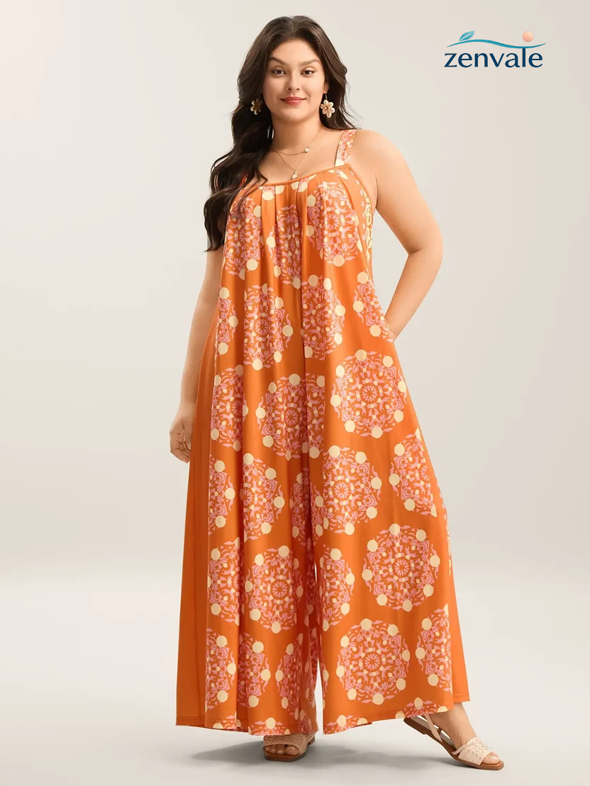 Zenvaler Sunkissed Floral Batik Maxi Dress for Women