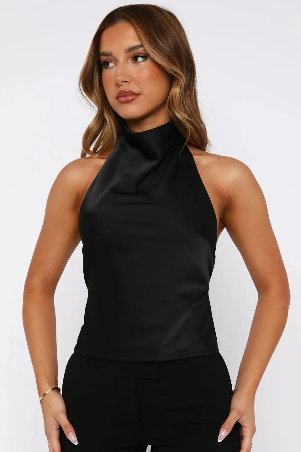 Champagne Nights Halter Top